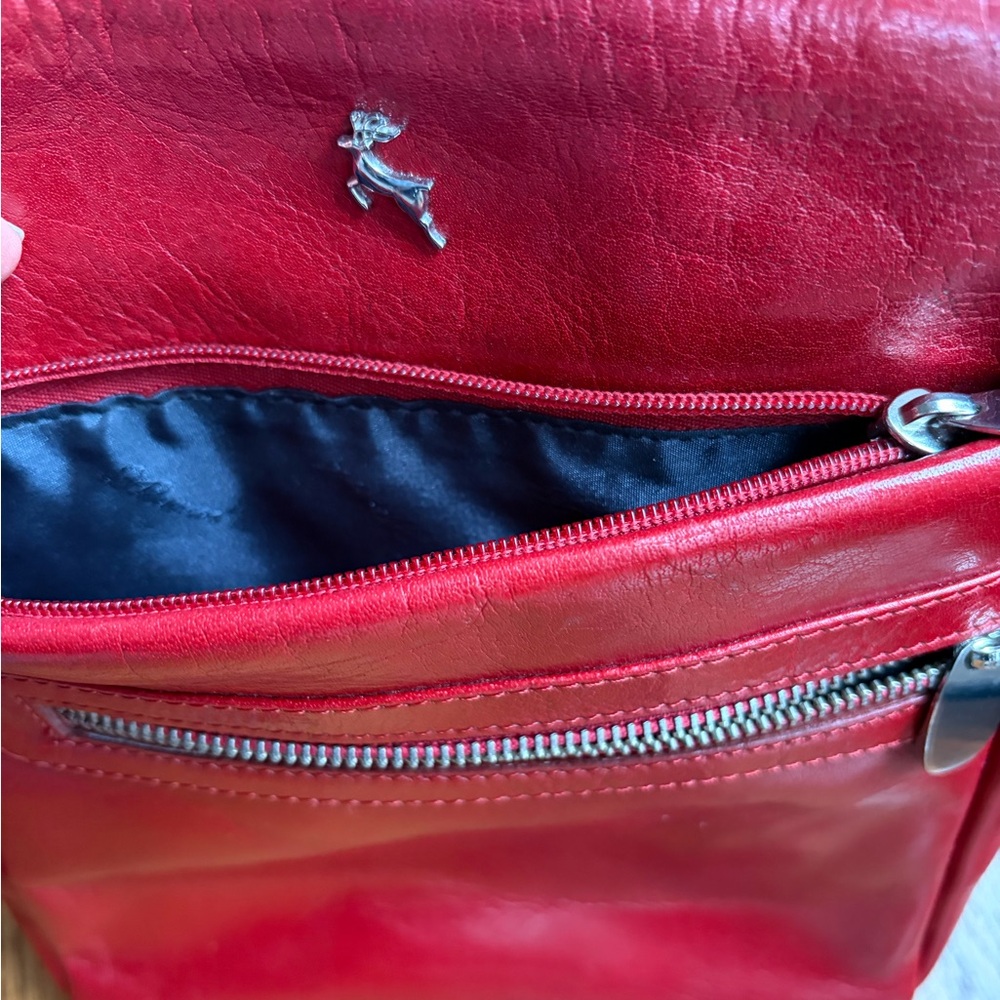 Ashwood Crossbody Bag Women's Red Genuine Leather Purse. Gorgeous ❤️ - Picture 4 of 10